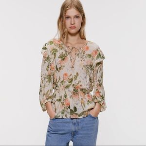 Zara Floral Blouse